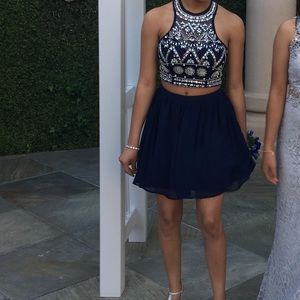 Macy’s Blue Two Piece Dress; Size 3/4